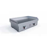 Le Griddle Ranch Hand Electric Dual Burner Griddle showcasing its sleek stainless steel design and dual heating features.